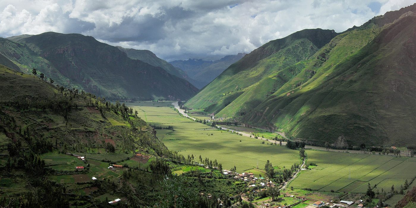 Valle Sagrado de los Incas visto desde un mirador