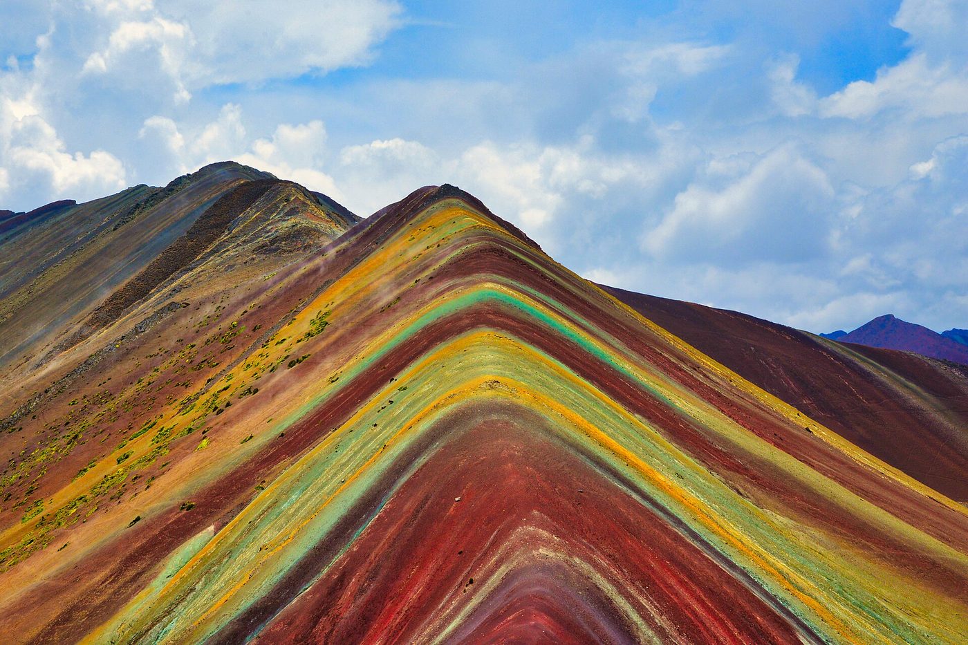 Franjas de colores de la montaña Vinicunca